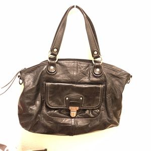 Black coach duffle purse